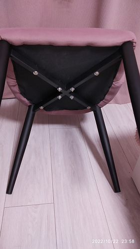 Стул на металлокаркасе Kora dark gray / black фото покупателя 440