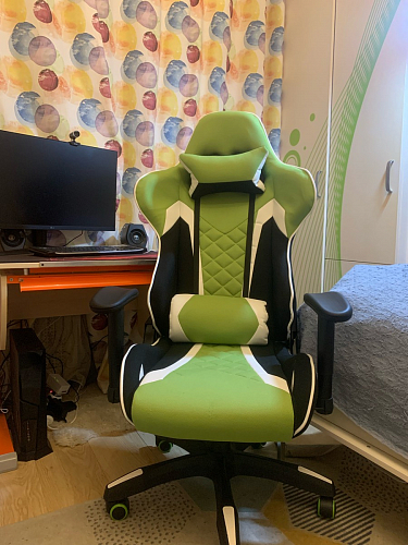 Компьютерное кресло Prime черное / синее фото покупателя 20