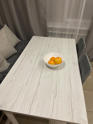 Стол Лота Лофт 120 32 мм бетон / черный матовый фото покупателя 84