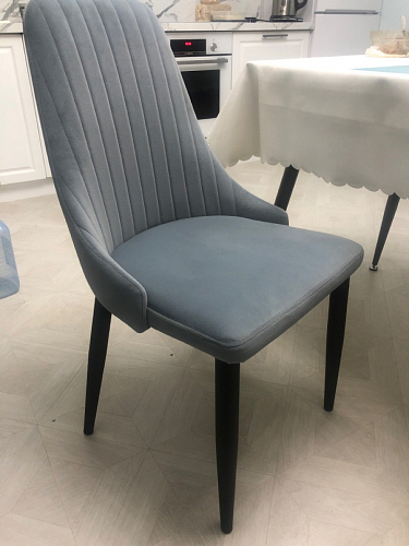 Стул на металлокаркасе Kora dark gray / black фото покупателя 458