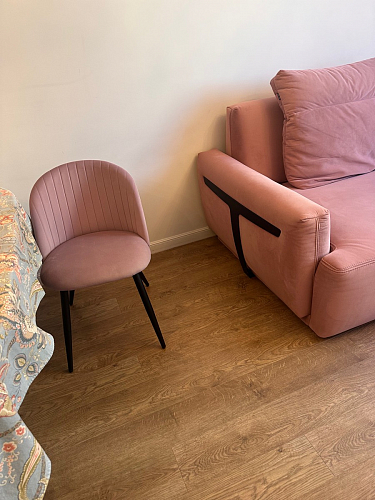 Стул на металлокаркасе Gabi latte / gold / black фото покупателя 570