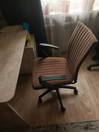 Компьютерное кресло Spark/Спарк флок розовый 137 фото покупателя 2