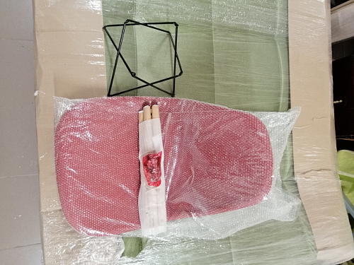 Пластиковый стул Eames PC-015 серо-голубой / дерево фото покупателя 107