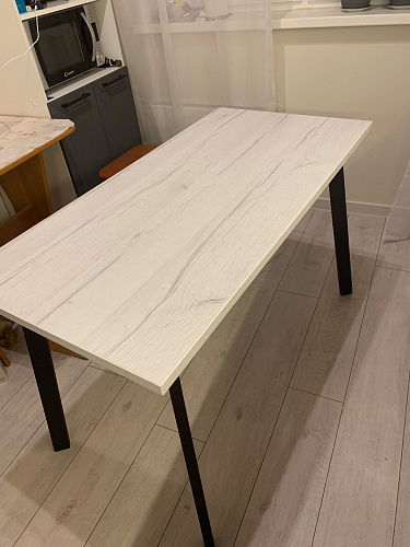 Стол Тринити Лофт 120 25 мм черный матовый / юта фото покупателя 224