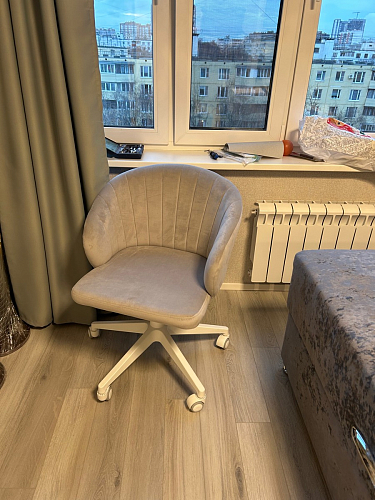 Компьютерное кресло Пард экокожа белый фото покупателя 225