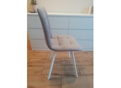 Стул на металлокаркасе Чилли синяя ткань / белый фото покупателя 489