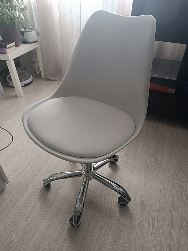Компьютерное кресло Kolin с подушкой clear / white фото покупателя 112