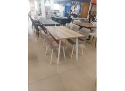 Стол раскладной Колон Лофт 120 25 мм дуб вотан / черный матовый из шоурума 1