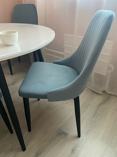 Стул на металлокаркасе Kora white / gray фото покупателя 242