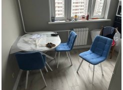 Стул на металлокаркасе Чилли светло-серый / черный фото покупателя 515