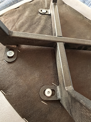 Стул на металлокаркасе Чилли синяя ткань / белый фото покупателя 690