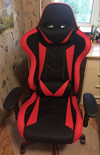 Компьютерное кресло Kano черное / красное фото покупателя 65