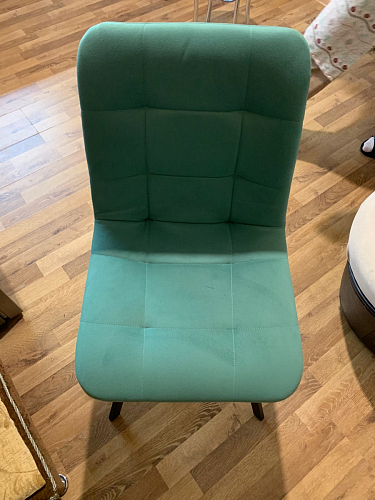 Стул на металлокаркасе Чилли синяя ткань / белый фото покупателя 186