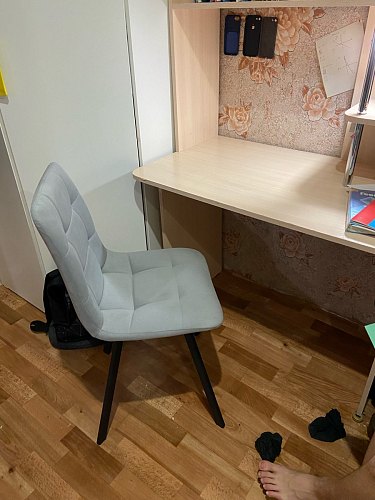 Стул на металлокаркасе Чилли зеленый / черный фото покупателя 1271