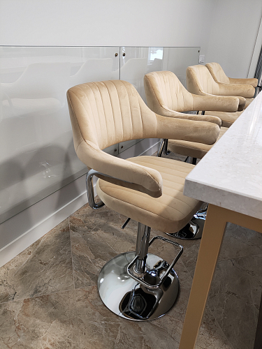 Барный стул Charly Black светло-серый твид / черный фото покупателя 2