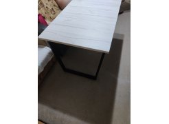 Стол Лота Лофт 140 25 мм юта / белый матовый фото покупателя 381