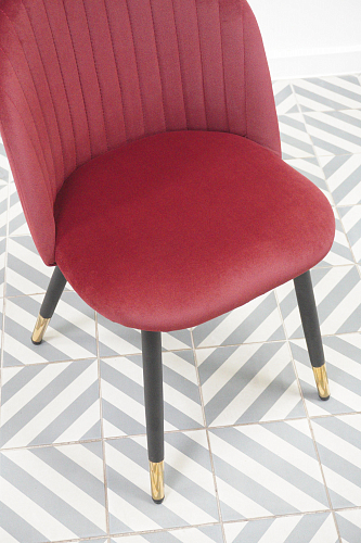 Стул на металлокаркасе Gabi 1 light blue / black / gold из шоурума 1