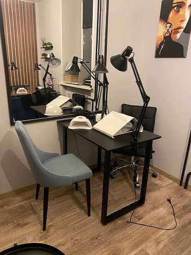 Стул на металлокаркасе Kora green / black фото покупателя 125