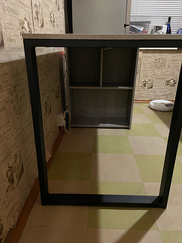 Письменный стол Битти Лофт 116х60х75 дуб делано светлый / белый матовый фото покупателя 24