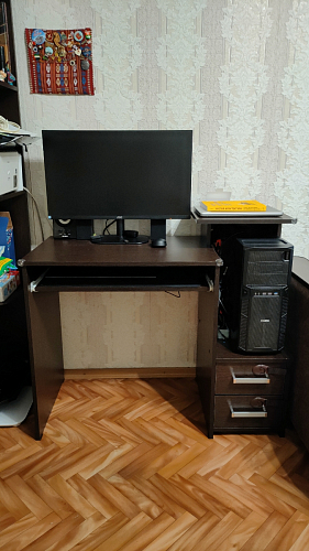 Стол компьютерный Джаз-24 правый венге фото покупателя 91