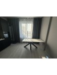 Керамический стол Бронхольм 140(200)х80х77 белый мрамор / черный: отзыв о товаре