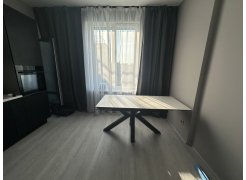 Керамический стол Бронхольм 140(200)х80х77 белый мрамор / черный фото покупателя 4