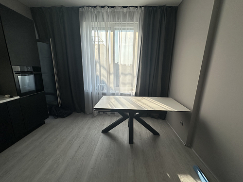 Керамический стол Бронхольм 140(200)х80х77 белый мрамор / черный фото покупателя 4