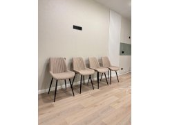 Стул на металлокаркасе Седа К крутящийся светло-серый  / белый фото покупателя 244