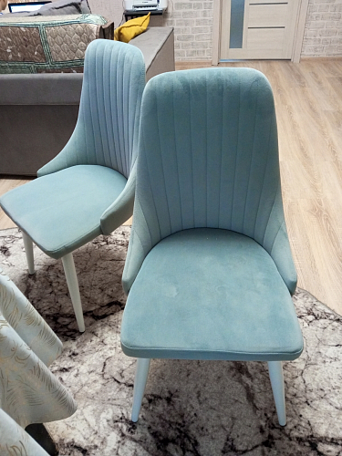 Стул на металлокаркасе Kora green / black фото покупателя 393