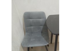 Стул на металлокаркасе Чилли синяя ткань / белый фото покупателя 318