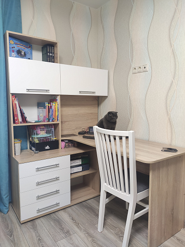 Компьютерный стол КСТ-14.1П белый правый фото покупателя 13