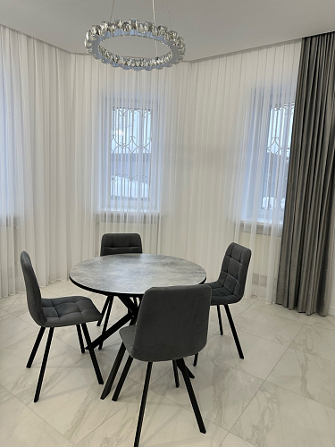 Стул на металлокаркасе Чилли черный / зеленый фото покупателя 1052