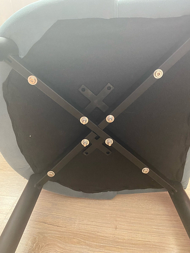 Стул на металлокаркасе Kora light blue / white фото покупателя 180