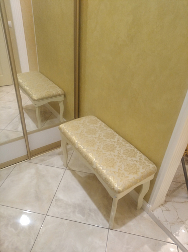 Банкетка Амадео орех / бежевый фото покупателя 3