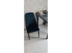 Стул на металлокаркасе Kora dark gray / black фото покупателя 9