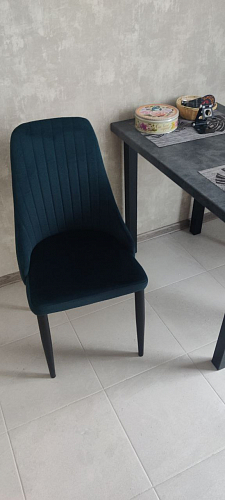 Стул на металлокаркасе Kora beige / black фото покупателя 480