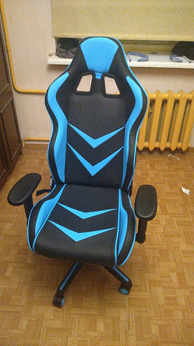 Компьютерное кресло Racer черное / оранжевое фото покупателя 134