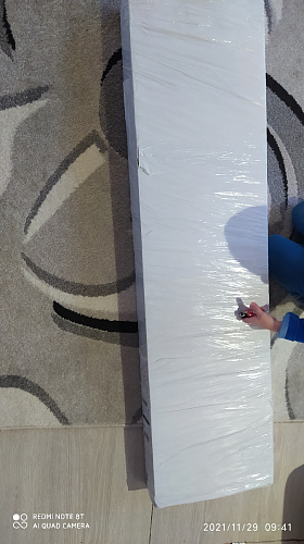 Шкаф навесной Бэль 10.63 белый премиум / дуб золотой craft фото покупателя 1