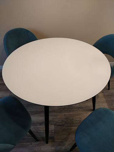 Стеклянный стол Анселм белый фото покупателя 17