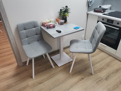 Стул на металлокаркасе Чилли К кирпичный / черный фото покупателя 562