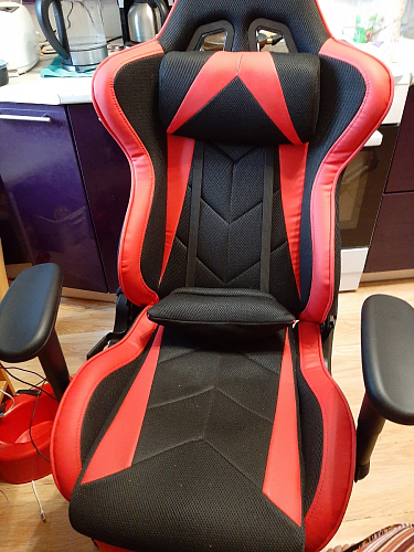 Компьютерное кресло Kano черное / красное фото покупателя 38