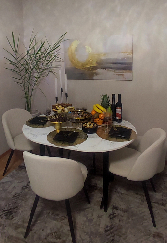 Стул на металлокаркасе Gabi 1 light purple / black фото покупателя 626