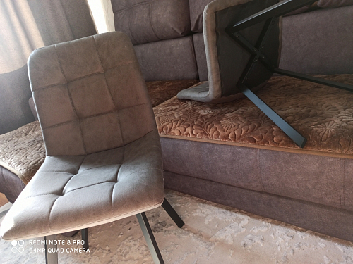 Стул на металлокаркасе Bruk light purple / white фото покупателя 7