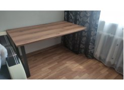 Деревянный стол Лота Лофт 120(160)х75 черный матовый / бетон светлый фото покупателя 199