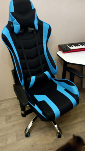 Компьютерное кресло Kano 1 light blue / black фото покупателя 125