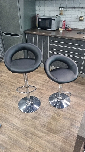 Барный стул Oazis gray fabric / chrome фото покупателя 6