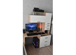 Стол компьютерный Джаз-17 белый правый фото покупателя 14