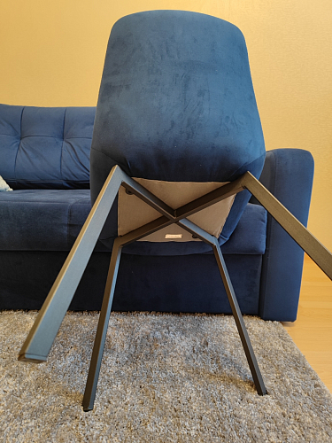 Стул на металлокаркасе Челси бирюзовый / черный фото покупателя 210