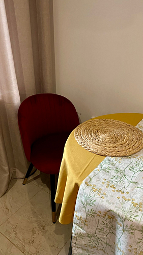 Стул на металлокаркасе Gabi 1 beige / black фото покупателя 408