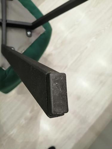 Стул на металлокаркасе Чилли К светло-серый велюр / черный каркас фото покупателя 965